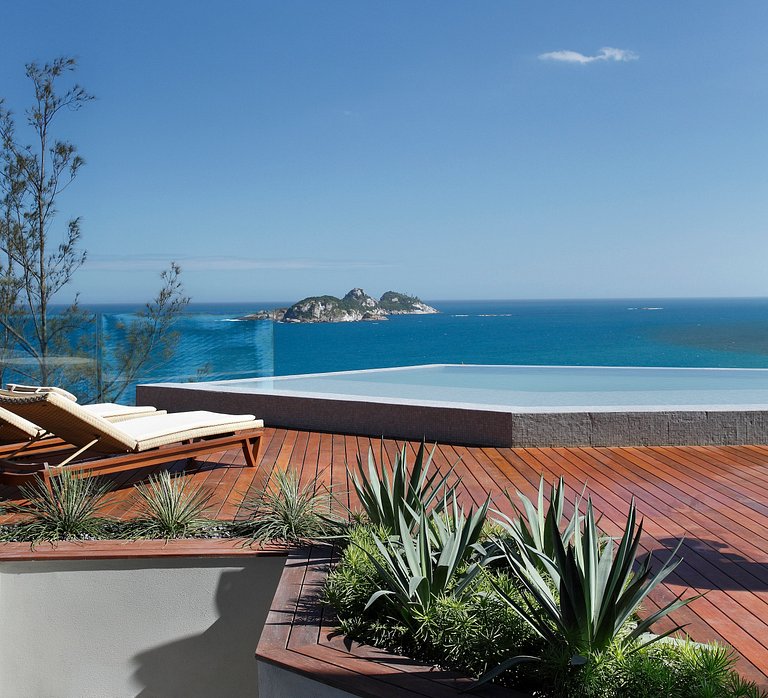 Casa con vista su Joatinga, perfetta per ammirare il mare