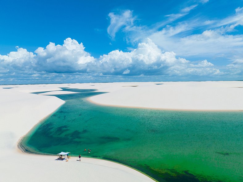 Casa de temporada no Parque Nacional dos Lençóis Maranhenses