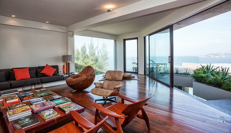 Ferienhaus in Joá mit Meerblick in Rio de Janeiro